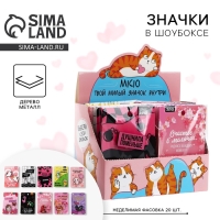 Значки в шоубоксе &laquo;Самые милые значки&raquo;, 20 шт