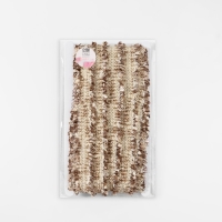 Тесьма декоративная &laquo;Твидовая&raquo;, двусторонняя, 30 мм, 5 &plusmn; 0,5 м, цвет кофейный