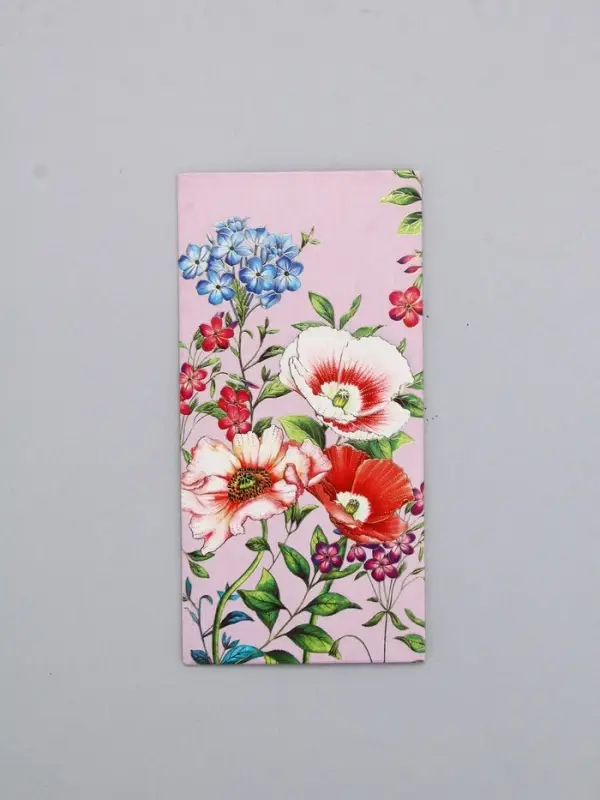 Конверт для денег &laquo;Цветы&raquo;, маки, 16,5 х 8 см