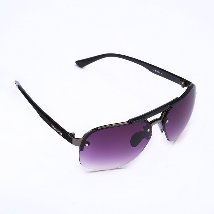 Очки солнцезащитные OneSun, UV 380, линза 5&times;6.5 см, дужка 12.5 см, ширина 14 см, фиолетовые