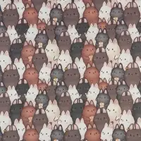 Бумага упаковочная крафтовая &laquo;Зайки&raquo;, 70 х 100 см