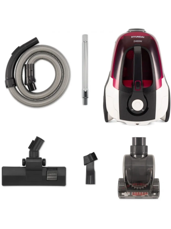 Пылесос HYV-C3370 2400Вт белый, красный