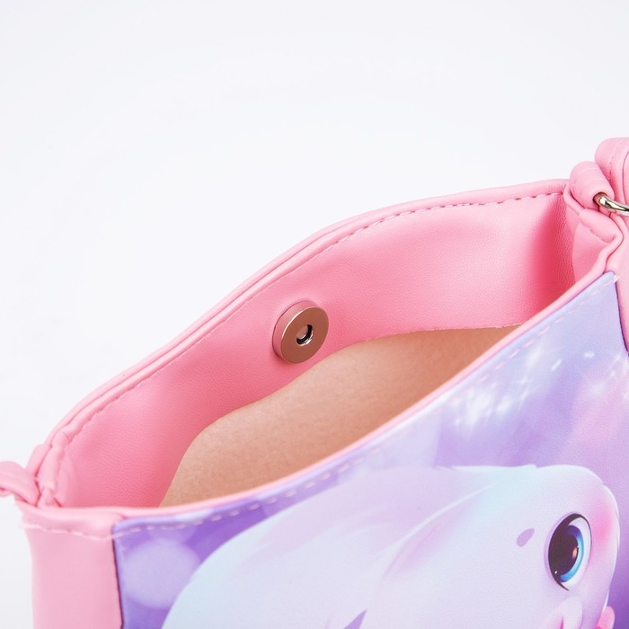 Сумка детская &laquo;Зайка в свитере&raquo; из эко-кожи, на ремешке, 17х12х5 см