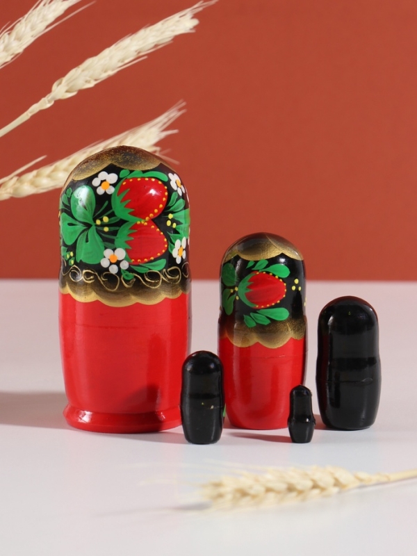 Матрёшка "Анна", хохлома, 5-кукольная, 11см