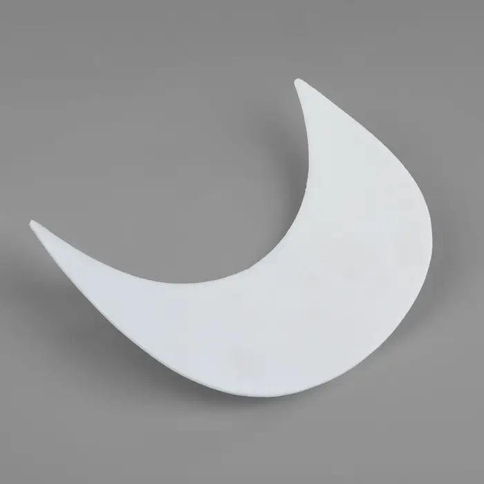 Козырёк для кепки, гнутый, 7&times;17.5&times;6 см, белый, цена за 1 штуку