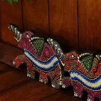 Панно декоративное &laquo;Три слона&raquo;, 50&times;13&times;1.5 см, МИКС