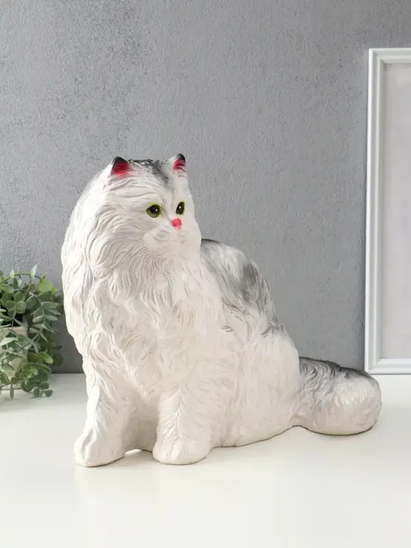 Копилка "Котёнок белый", 33,5х44,5х24 см