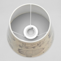 Абажур "Ретро" Е14 бежевый  20х20х15 см