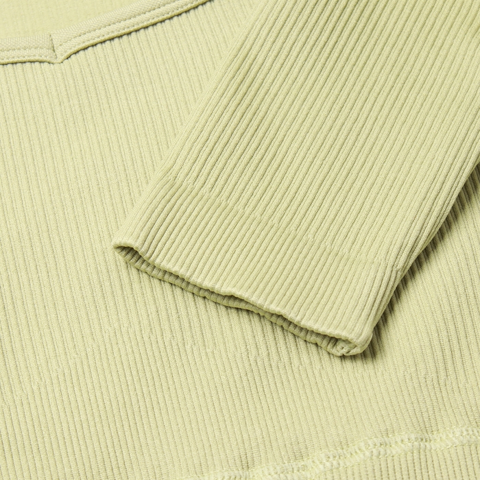 Топ с длинным рукавом MINAKU: SPORTLY; цвет зелёный р-р S