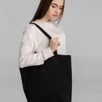 Сумка для покупок на молнии Shopaholic Zip, черная