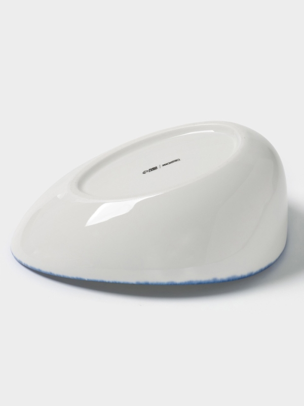 Салатник Blue Lagoon Magistro 22 см, 22.3&times;17&times;9 белый, синий