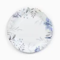 Тарелка одноразовая бумажная &laquo;Сиреневые цветы&raquo;, 23 см