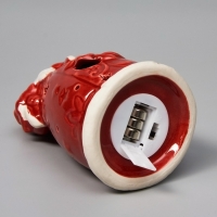 Светодиодная фигура "Дед Мороз" 13.8х6.8х7.5, 1 LED, LR44x3(в компл.), Т/БЕЛЫЙ