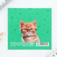 Блокнот 10&times;10, 16 л. в клетку &laquo;Кот&raquo;