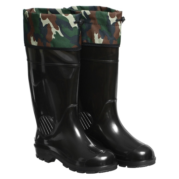 Сапоги мужские C-26, ПВХ, черные, размер 43 до -5&deg;C