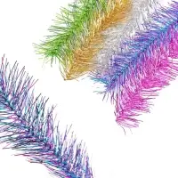 Мишура новогодняя &laquo;Пушистая&raquo; двойная, d-6 см, L-200 см, МИКС