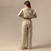 Костюм женский домашний (рубашка и брюки) SL HOME р. L, молочный Костюм женский домашний (рубашка и брюки) SL HOME р. L, молочный