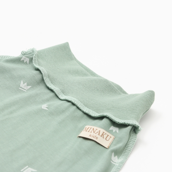 Ползунки детские MINAKU, цвет оливковый, рост 62-68 см