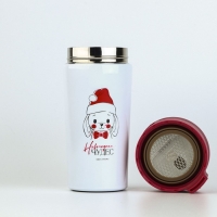 Термостакан с кнопкой "Новогодних чудес", 350 мл