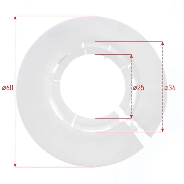 Обвод универсальный для труб Ф25-34мм "Идеал", 001 Белый