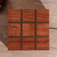 Настольная игра "Крестики-нолики" 20х20 см, манговое дерево, алюминий