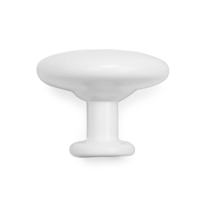 Ручка кнопка ТУНДРА LIGHT PK036WH, белая, 8 шт TMP