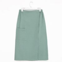 Парео вафельное банное Этель "Boho" 80*145 см. цв. мятный, 100% хл, 290 г/м2 Парео вафельное банное Этель "Boho" 80*145 см. цв. мятный, 100% хл, 290 г/м2