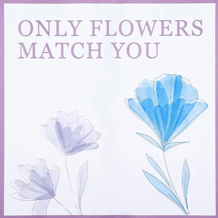 Пленка для цветов матовая, &laquo;Цветы для тебя&raquo;, 58&times;58 см, сиреневый