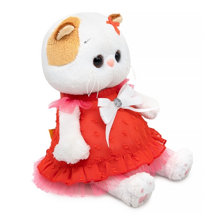 Мягкая игрушка &laquo;Кошечка Ли-Ли BABY в платье с белым бантом&raquo;, 18 см