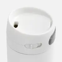 Термостакан X1 с цветной кнопкой, белый с серым