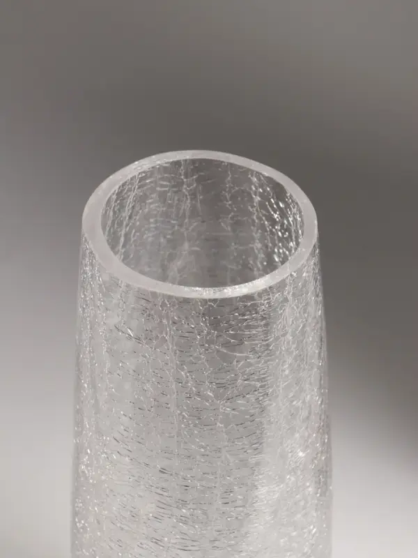 Ваза стекло настольная "Паутинка" классик, 25х10 см, прозрачный