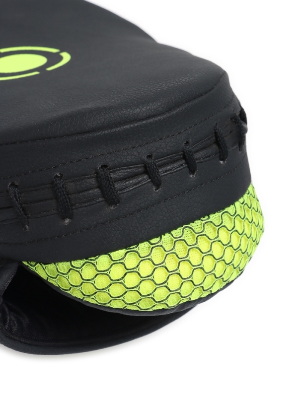 Лапы боксерские изогнутые FIGHT EMPIRE, CLASSIC, ПУ, чёрно-жёлтые, пара