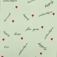 Пленка для цветов матовая, &laquo;Пожелания&raquo;, 58&times;58 см, зелёный