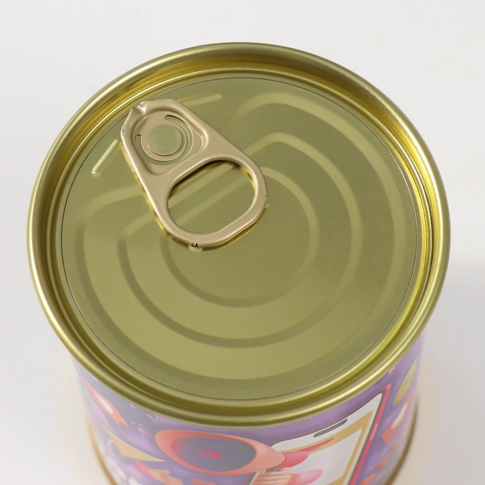 Подарочные носки в банке &laquo;Крутой девчонке&raquo;, (внутри носки женские, цвет белый)