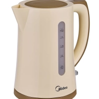 Чайник электрический MK-8091, пластик, 1.7 л,фильтр, бежевый