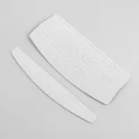 Сменные файлы для пилки, на вспененной основе, лодочка, 180 грит, 18 см, фасовка 10 шт., серые