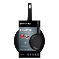 Сковорода 28 см Graphit-28F большая для индукционной плиты