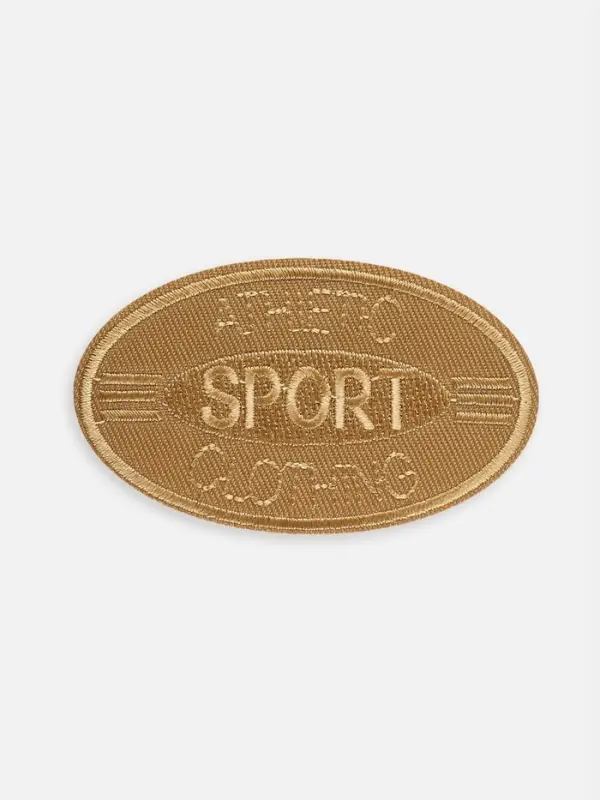 Термоаппликация Sport, 4.8&times;8 см, светло-бежевая