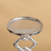 Подсвечник "Чейн" 21х21х55 см, алюминий