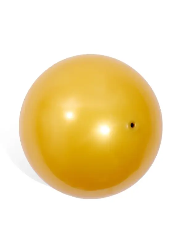 Мяч для художественной гимнастики Металлик, диаметр 19см, цвет желтый
