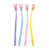 Ручка - прикол гелевая &laquo;Зайка&raquo;, синий стержень, МИКС