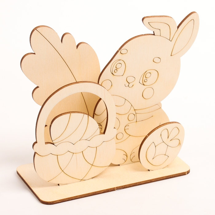 Заготовки для творчества. Роспись по дереву &laquo;Зайчик&raquo;