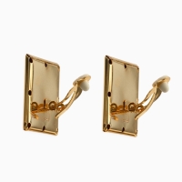 Клипсы &laquo;Тренд&raquo; квадрат, цвет золото
