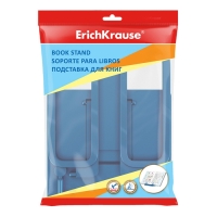 Подставка для книг пластик ErichKrause Base, Ice Metallic, синяя