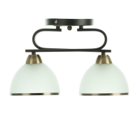 Люстра "Рендо" 2хЕ27 40Вт черно-бронзовый 44х15х23 см