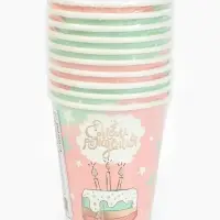 Стакан одноразовый бумажный &laquo;С Днём рождения&raquo;, 250 мл