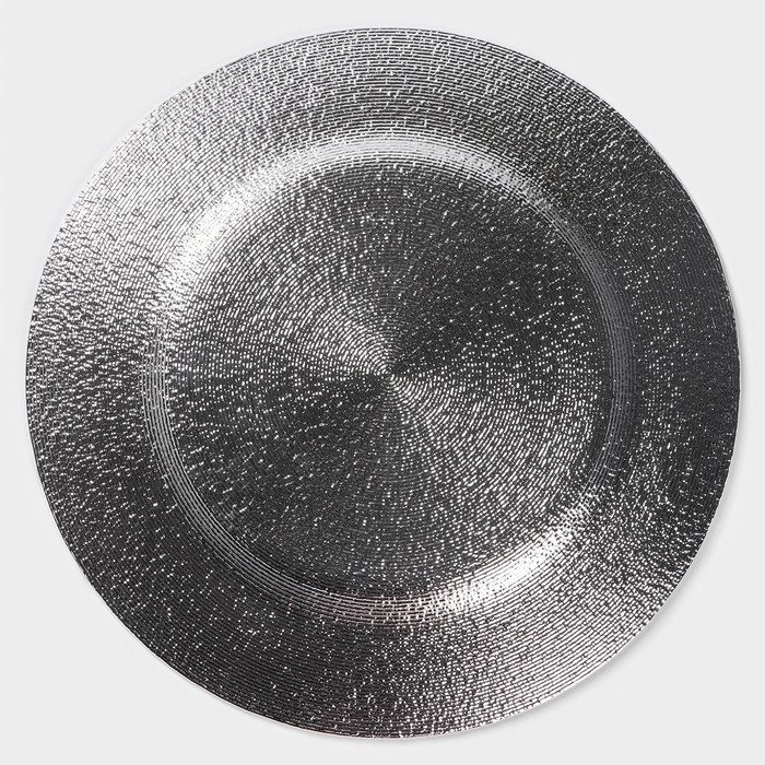 Тарелка стеклянная Magistro &laquo;Карамель. Красный&raquo;, d=27 см, цвет красный