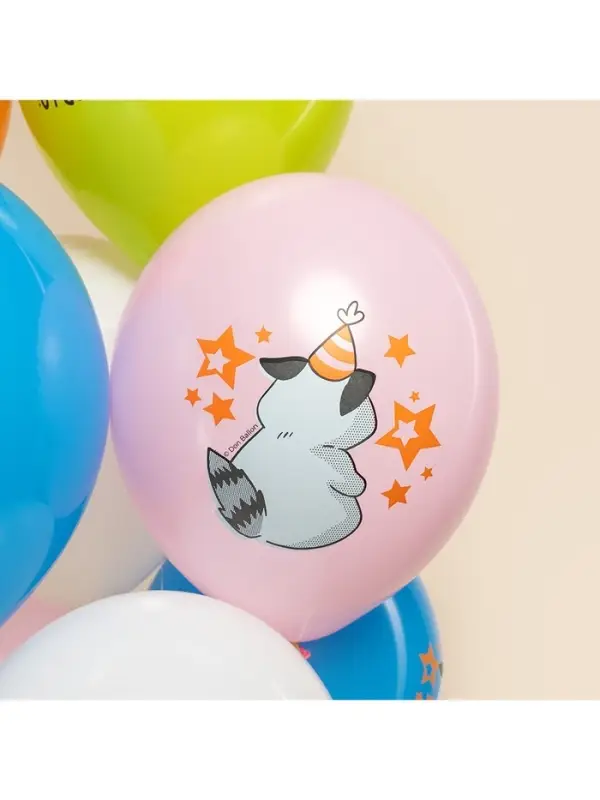 Воздушные шары латексные 12" &laquo;Енотики&raquo;, 25 шт.