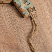 Доска разделочная круглая "Мудрый слон" дерево манго 36х28 см