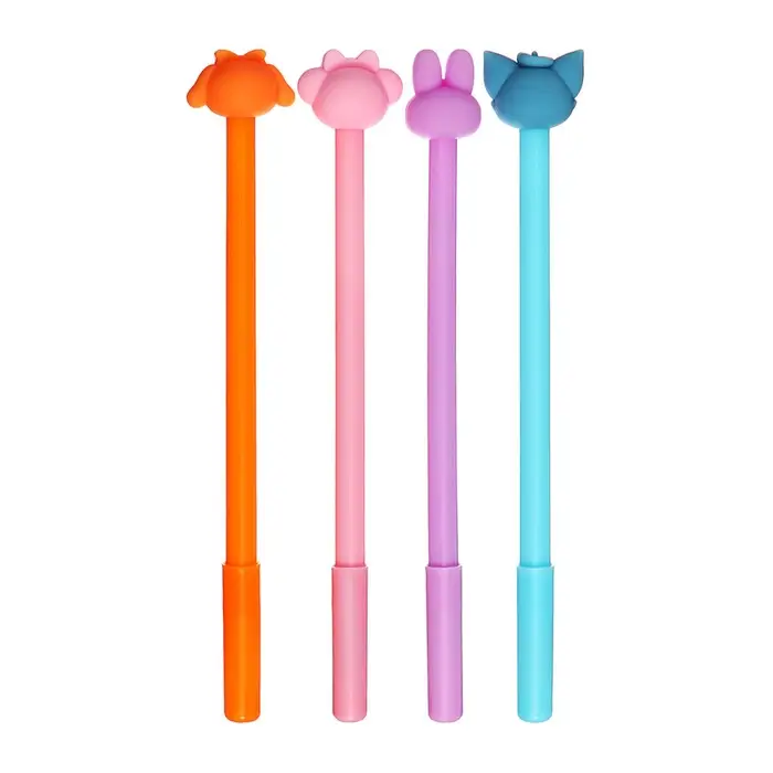 Ручка - прикол гелевая &laquo;Зверюшки&raquo; МИКС